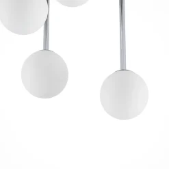 loftlampe Chrissy, Ø 27 cm, krom, 5 lyskilder, glas^Lindby Clearance