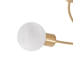 loftlampe Ciala, 7 lyskilder, messingfarvet, glas^Lindby Online