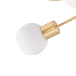 loftlampe Ciala, 7 lyskilder, messingfarvet, glas^Lindby Online