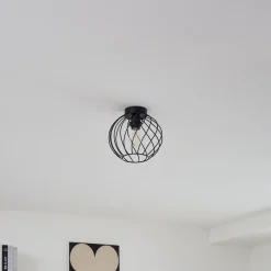 loftlampe Danika, Ø 25 cm, sort, metal^Lindby