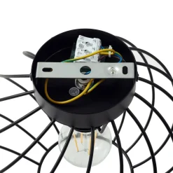 loftlampe Danika, Ø 25 cm, sort, metal^Lindby