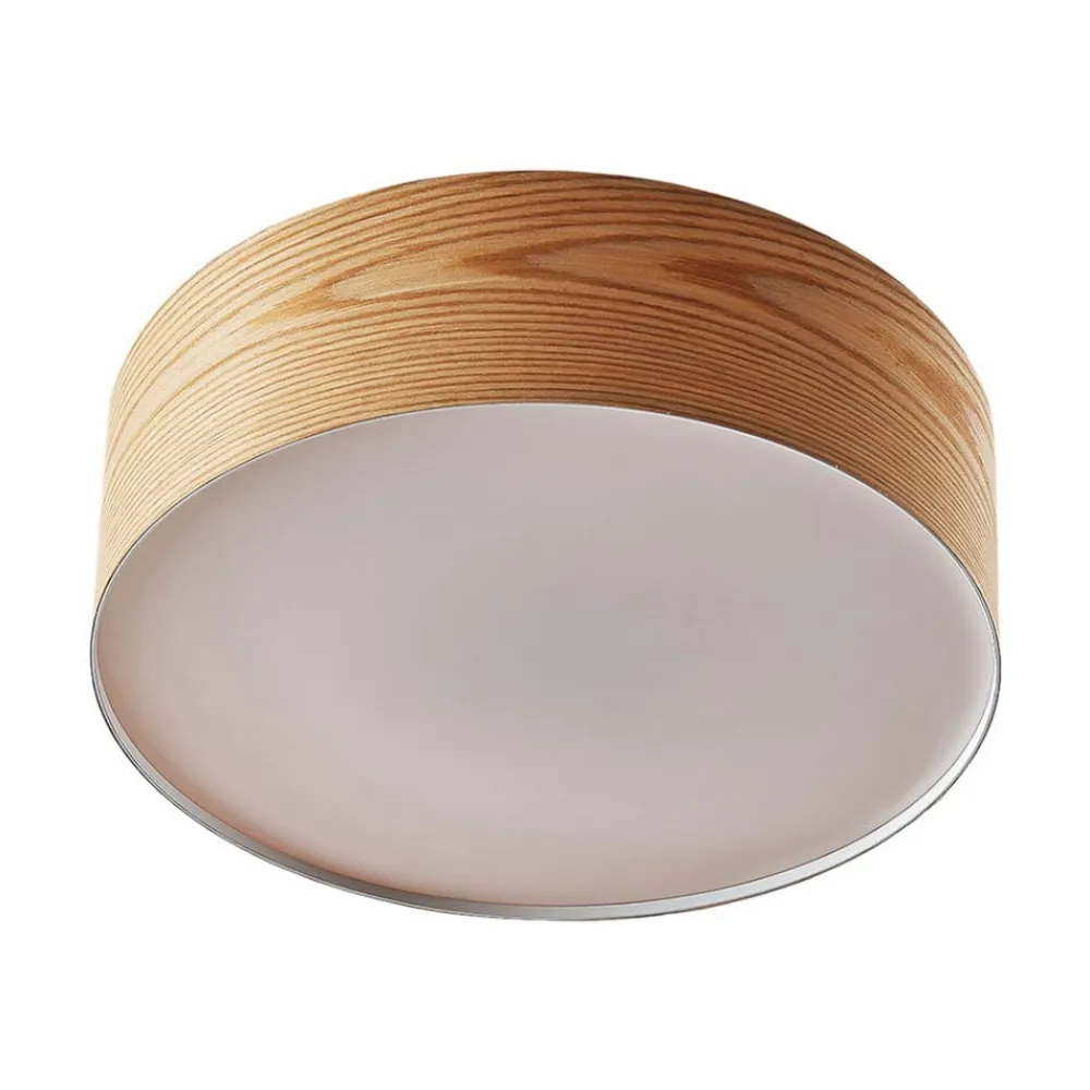 loftlampe Dominic, Ø 45 cm, 3 lyskilder, træ^Lindby Hot