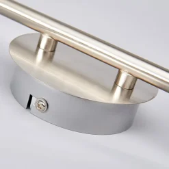 Lindby loftlampe Elaina, 180 cm, 6 lyskilder, nikkel, glas, E14