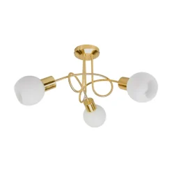 loftlampe Elaina, Ø52cm, 3 lyskilder, messing, glas, E14^Lindby Sale