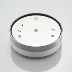 Loftlampe Flavi, Ø 28 cm, nikkel, glas, IP44, E27^Lindby New