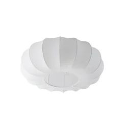 Lindby Loftlamper|Pendellamper>Loftlampe Helin, hvid, Ø 60 cm, tekstil, 3 x E27