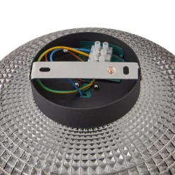 loftlampe Hildur, Ø 25 cm, røggrå, glas^Lindby Sale