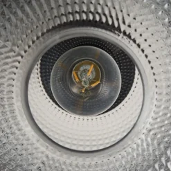 loftlampe Hildur, Ø 25 cm, røggrå, glas^Lindby Sale