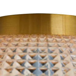 Lindby loftlampe Hildur, Ø 25 cm, ravfarvet, glas