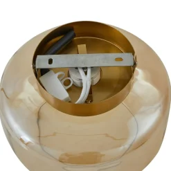 loftlampe Hildur, ravfarvet, glas, Ø 22 cm^Lindby Discount