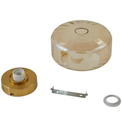 loftlampe Hildur, ravfarvet, glas, Ø 22 cm^Lindby Discount