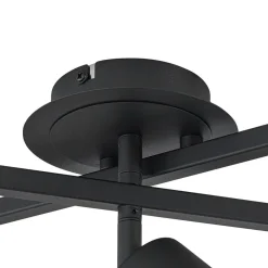 loftlampe Joffrey, 78 cm, sort, 5 lyskilder, GU10^Lindby Hot