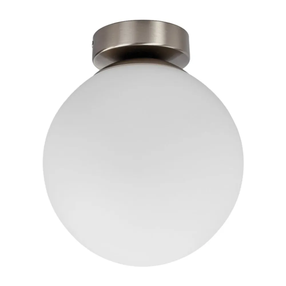 loftlampe Lennie, hvid, glas, Ø 20 cm, IP44, E27^Lindby Sale