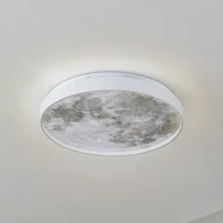 loftlampe Lune, plast, metal, 38 cm^Lindby Outlet