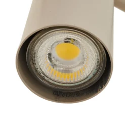 Lindby loftlampe Marilou, beige, 4 lyskilder, Ø 70 cm