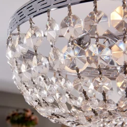 loftlampe Mondrian, 35 cm, krom, krystal^Lindby Sale