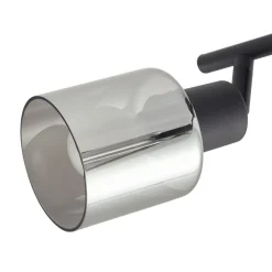 loftlampe Netty, 4 lyskilder, grå, glas^Lindby Hot