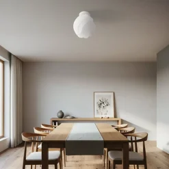 loftlampe Nuvia, højde 32 cm, hvid, 3D-print^Lindby Sale