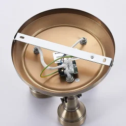 loftlampe Perseas, Ø 22cm, 3 lyskilder, antik messing, GU10^Lindby