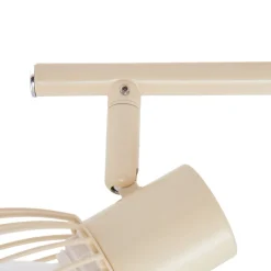 loftlampe Piena, beige, 6 lyskilder, metal, 150 cm^Lindby New