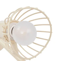 loftlampe Piena, beige, 6 lyskilder, metal, 150 cm^Lindby New