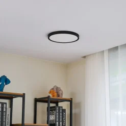 loftlampe Pravin, Ø 30 cm, CCT, sort^Lindby Clearance