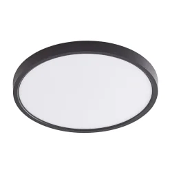 Lindby loftlampe Pravin, Ø 50 cm, 3.000 K, sort