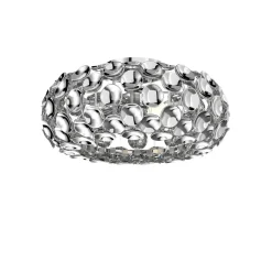 Lindby loftlampe Reza, Ø 48 cm, kromfarvet, E14