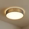 loftlampe Sebatin, Ø 50 cm, grå, stof, E27^Lindby Hot
