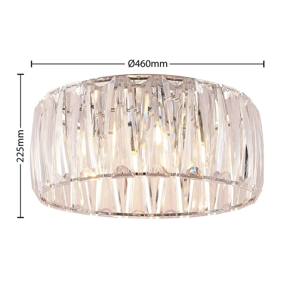 Lindby Loftlamper|Loftlamper>loftlampe Sofia, transparent, akryl, Ø 46cm