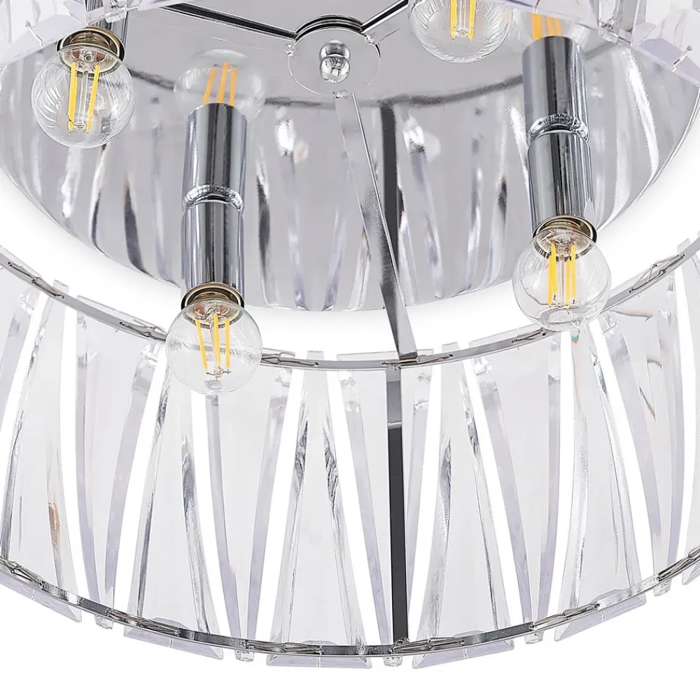 Lindby Loftlamper|Loftlamper>loftlampe Sofia, transparent, akryl, Ø 46cm