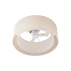 Lindby Loftlamper|Pendellamper>Loftlampe Soula, Ø 60 cm, beige, plast, E27