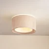 Lindby loftlampe Soula, Ø 40 cm, beige, plast, E27