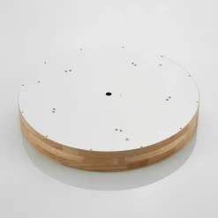 loftlampe Tanju, Ø 60 cm, 5 lyskilder, egetræ, E27^Lindby Best