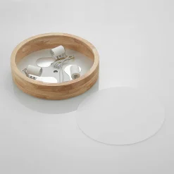 loftlampe Tanju, Ø 40 cm, 3 lyskilder, egetræ, E27^Lindby Sale