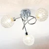 Lindby Loftlamper>loftlampe Ticino, Ø 40 cm, krom, glas, metal