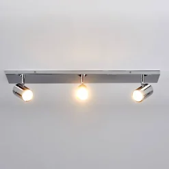 Lindby Gang|Loftlamper>loftlampe til bad Dejan, 65 cm, 3 lyskilder, krom, IP44
