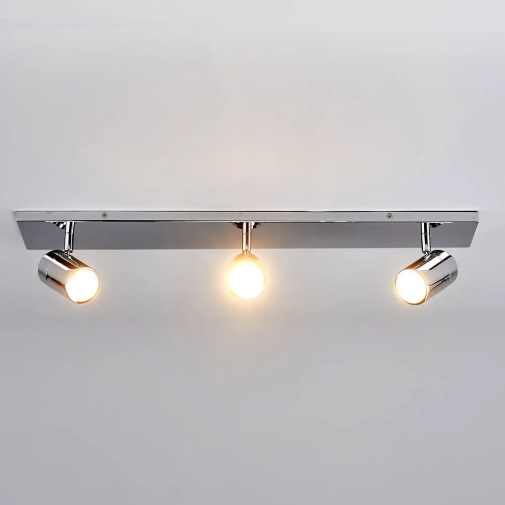 Lindby Gang|Loftlamper>loftlampe til bad Dejan, 65 cm, 3 lyskilder, krom, IP44