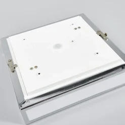 loftlampe til badeværelset Eniola, 30 cm, hvid/grå, IP44^Lindby Discount