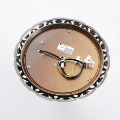 loftslampe Anni, ætset glasskærm^Lindby New