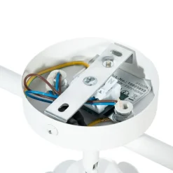 Lindby loftslampe Aralena, hvid, 3 lyskilder, længde 70,5 cm