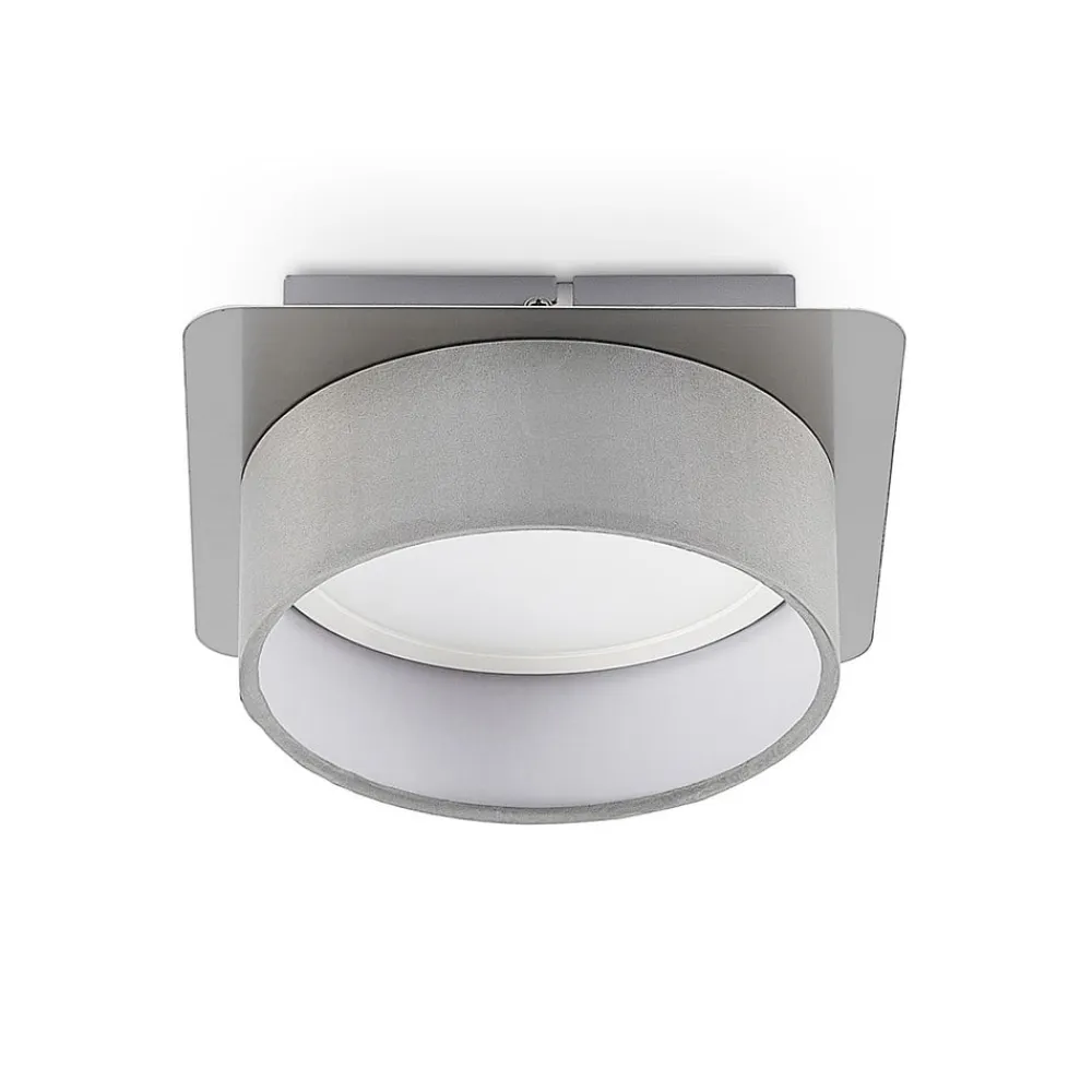 Lindby loftslampe Aviola, metal, tekstil, 18 cm lang