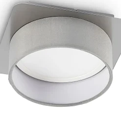 Lindby loftslampe Aviola, metal, tekstil, 18 cm lang