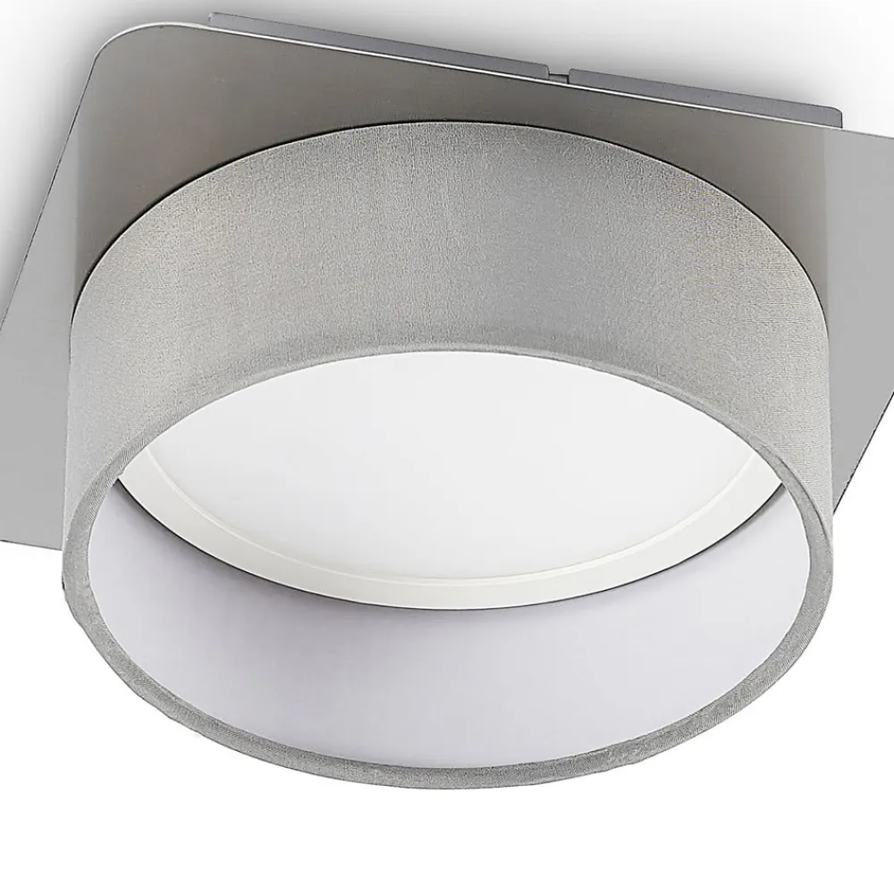 Lindby loftslampe Aviola, metal, tekstil, 18 cm lang