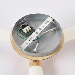 loftspot Christoph, 20 cm, 3 lyskilder, træ, rondel^Lindby Best