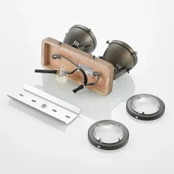 loftspot Farovi, sort, 27 cm, 2 lyskilder, GU10^Lindby Discount