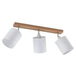 Lindby loftspot Imarin, 56 cm, 3 lyskilder, hvid, træ