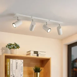 Lindby Gang|Loftlamper>loftspot Joffrey, 70 cm, hvid, 4 lyskilder, GU10