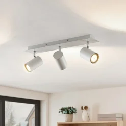 loftspot Joffrey, 49 cm, hvid, 3 lyskilder, GU10^Lindby