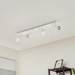 loftspot Joffrey, 80 cm, hvid, 4 lyskilder, GU10^Lindby Outlet